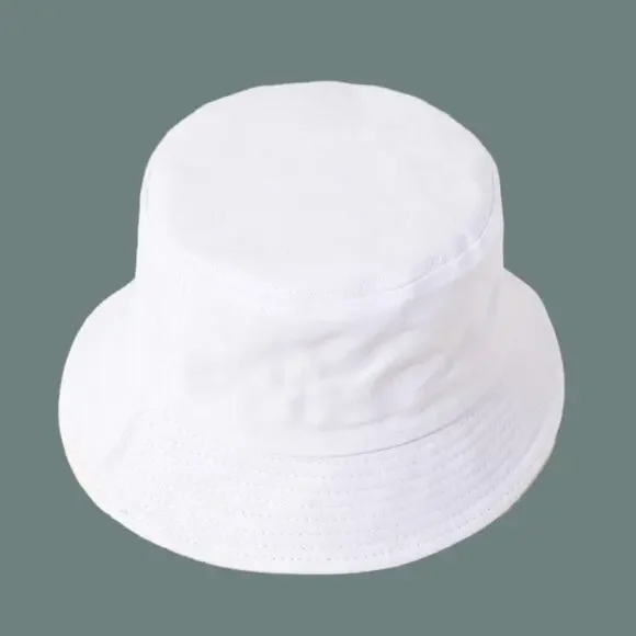 2/$30 NEW! Bucket Hat Solid White #YY/1 - Picture 1 of 5